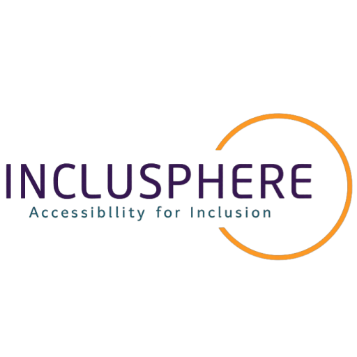 Inclusphere logo with tagline: "Accessibility for Inclusion"